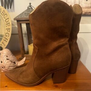 Size 9 Brown Suede Boots … worn once